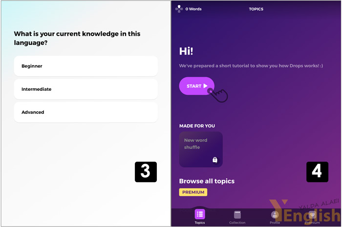 اپلیکیشن drops