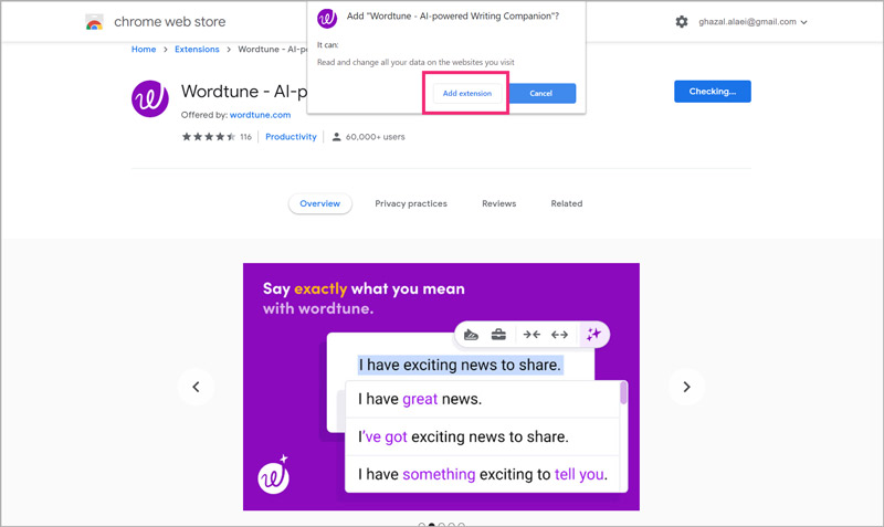 wordtune-chrome-extension
